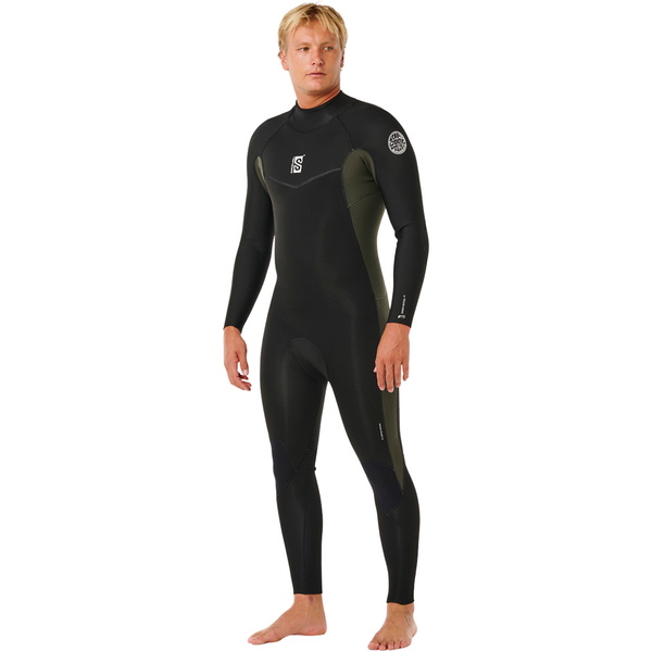 2026 Rip Curl Männer Dawn Patrol 3/2mm Rückenreißverschluss Neoprenanzug 16UMFS - Deep Cactus